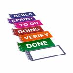Patboard Scrum Board And Kanban Board Columncards Magnetic - Set Of 7 Column Cards Bcklg Sprint To Do Doing Verify Done And Blan