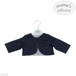 Girls Denim Bolero In Navy - Navy 6 To 9 Months