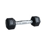Hs Fitness 2KG Rubber Hex Dumbbell