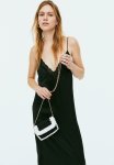 Lace-trimmed Slip Dress - Black