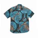 Maps Shirt - Blue green XXL