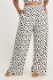 Amara Spot Linen Ankle Grazer - L