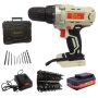- Cordless Drill 2.0AH Charger Drill Bits & Carry Case