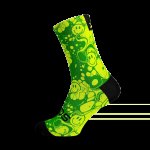 Sox Footwear- Neon Slide Yellow Crew Socks