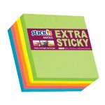 - Extra Sticky 3 X 3 Neon Pads 90 Sheets Per Pad 5 Pads Per Packet