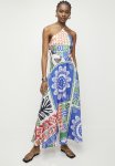 Superbalist Linen Look Halter Maxi Fit & Flare Dress -vacation Patchwork
