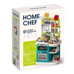 Home Chef Deluxe Kids Play Kitchen Set 93 Piece Interactive Kitchen