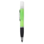 Geeko 3-IN-1 Sanitizer Spray Stylus And Blue Ink Pen Green