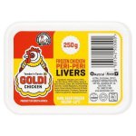 GoldX Goldi Frozen Chicken Peri-peri Livers 250G