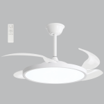 Ceiling Fan With Retractable BLADE-FCF105 White
