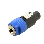Cyberdyne CZK-1067 Speakon Male To 6.35MM Mono Female Adaptor