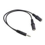 3.5MM Male To 2 X Female 3.5MM Splitter Adapter Cable