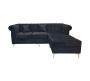 Universelle 3 Seater Couch - Black