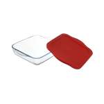 3.2LT Square Casserole With Lid Clear