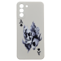 High Quality Skull And Cards Phone Case Compatible With Samsung Galaxy S21 Plus - Cream