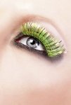 Lime Green Glitter Eyelashes