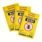 6PCS Powerful Cockroach & Insect Glue Traps - Sticky Adhesive Boards For Home Use Outdoor Leisure