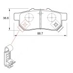 Kbc Brake Pads Rear For Honda – D3023F