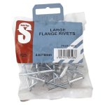 Safetop Large Flange Rivets 25 Pieces 4.8 X 12MM
