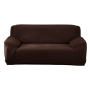 Liviza Universal Flexible Full Stretch Sofa & Couch Cover 145-185CM - Black - Coffee