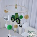 Cot Mobile Green Tractor Farm Set