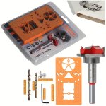 Woodworking Hinge Hole Drilling GUIDE 35MM Wood Drill Handheld Pocket Hole Doweling Hole Saw Drill Guide Tools For Carpentry