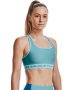 Women's Armour Mid Crossback Sports Bra - Cloudless Sky / Md