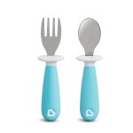 Munchkin Raise Fork Spoon Set - Blue