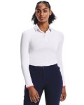 Women's Ua Zinger Long Sleeve Polo - White Sm