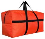 Doyike Extra Large Storage Duffle Bag With Zippers And Handles Heavy Duty Orange Big Foldable Bag For TRAVEL-56X27X15INCH