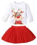 Reindeer Top An Tutu Christmas Outfit