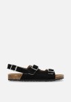 PoP Candy Twin Buckle Sandals-black