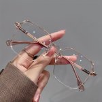 Simple Stylish Ultra-light And Big Box Plain Face And Thin Flat Mirror Used To Watch Mobile Phones And Computers Against Blue Li