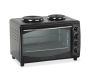 50 Liter MINI Electric Oven With Double Hot Plates - Black