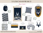 Cot Duvet Bedding Little Buck Cave With Mustard Set