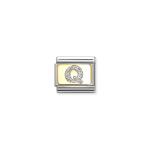 Composable Classic Link Letter Q Silver Glitter