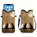 Crossbody Mobile Phone Bag – Moon Cat CMP2