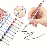 3 Pcs Long Nib Markers: Wood Glass And Metal Marking Tools - No Battery Required