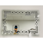 Square Elegant Wall Mirror - Gold