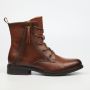 Victoria 2 Women Faux Leather Ankle Boots - Tan