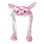 Pink Rabbit Squeeze Hat