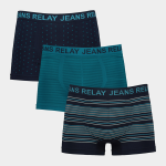 Men&apos S 3 Pack Teal Boxers