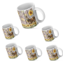 Donkey & Sunflower - Printed Coffee Mug S 6 Pack