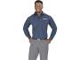 Mens Long Sleeve Micro Check Shirt - 4XL / Light Blue