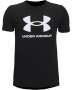 Boys' Ua Sportstyle Logo Short Sleeve - BLACK-001 / Yxl
