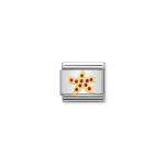 Composable Classic Link Gold And Red Starfish
