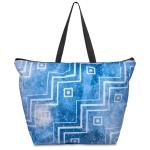 Pre-production Sample Skyline Recycled Pet Stitch-bond Shopper With Zip - Red