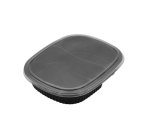 Oval Meal Tray 2 Div + Lid T732+L734 - 10PK
