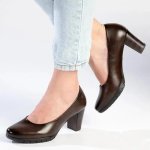 Sian Block Heel - Chocolate - 8