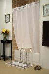 The Wright Stuff Simplicity Transfer Bench Shower Curtain Color=white